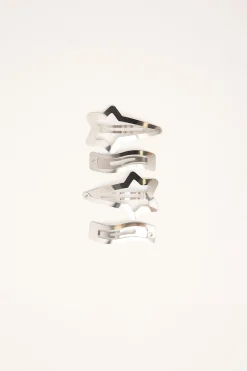 Falling Star Hair Clip Pack Silver