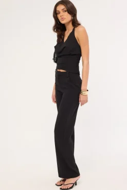 Fay High Rise Recycled Pant Black
