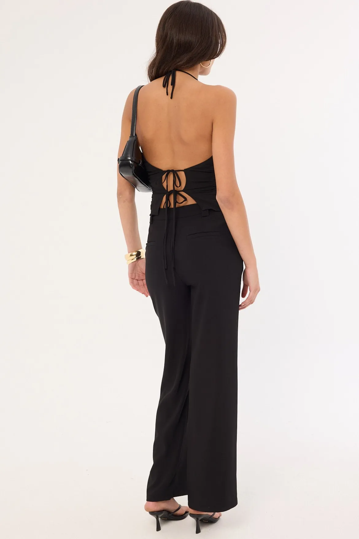Fay High Rise Recycled Pant Black