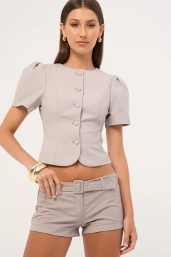 Femme Blouse Grey