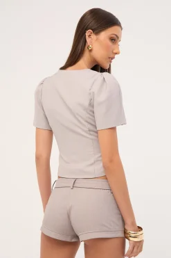Femme Blouse Grey