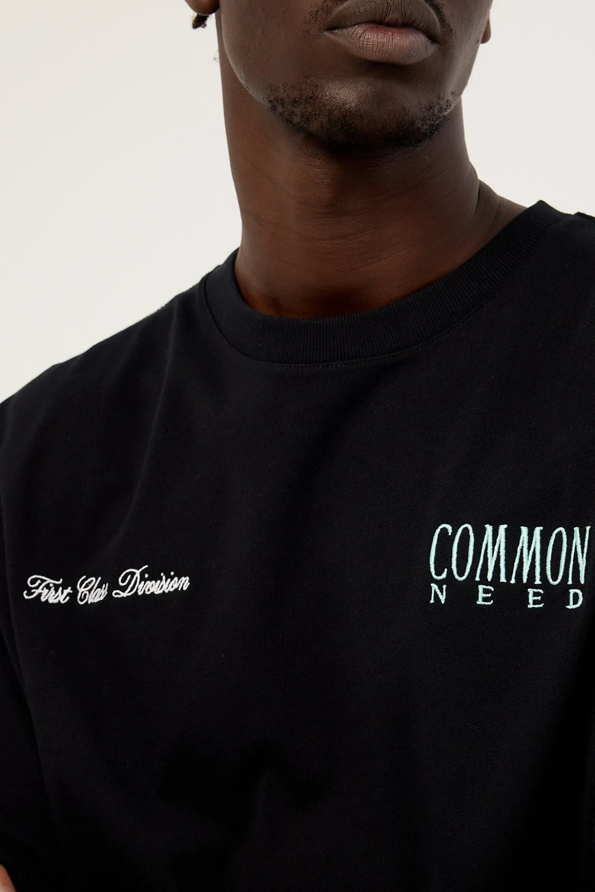 First Class Heavyweight Boxy Tee Black