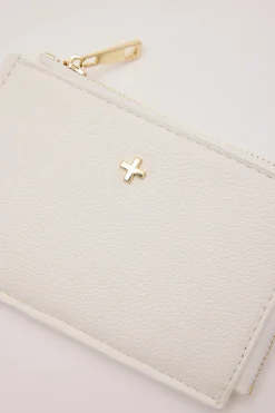 Fitz Cardholer White Pebble/Gold