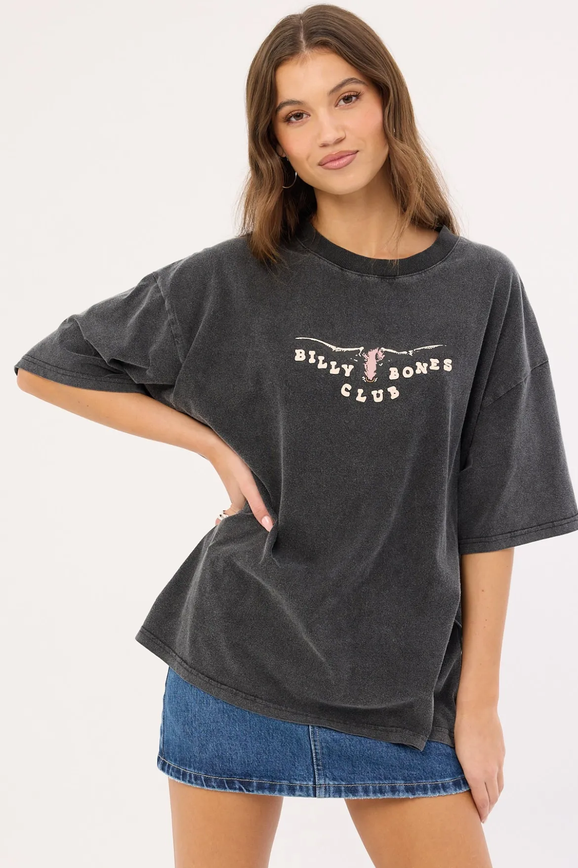Flash Club 4.0 Oversized Boxy Tee Washed Black