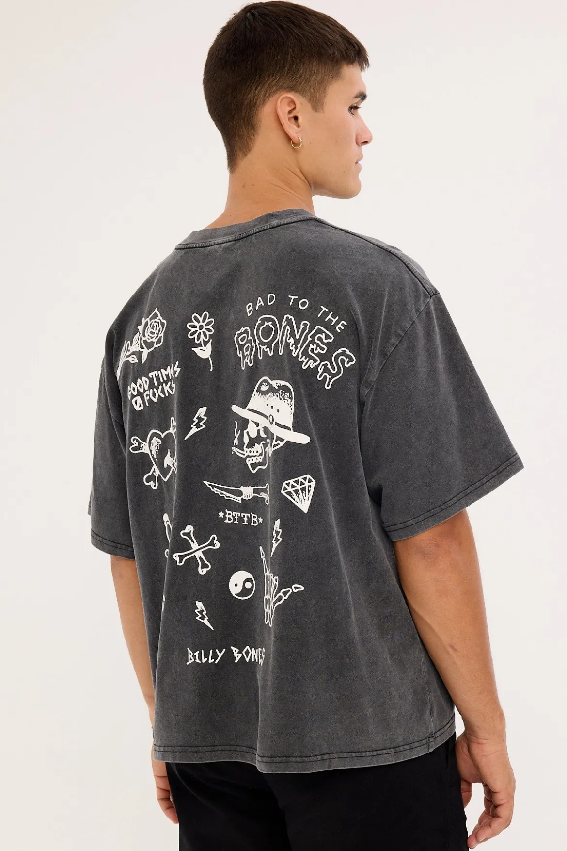Flash Club 3.0 Tee Washed Grey