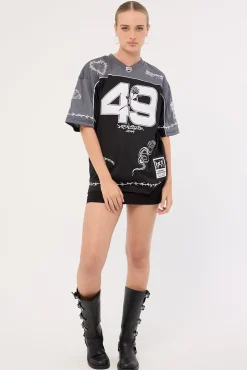 Flash V Neck Jersey Black