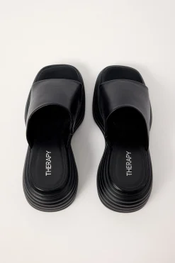 Flaunt Wedge Heel Black