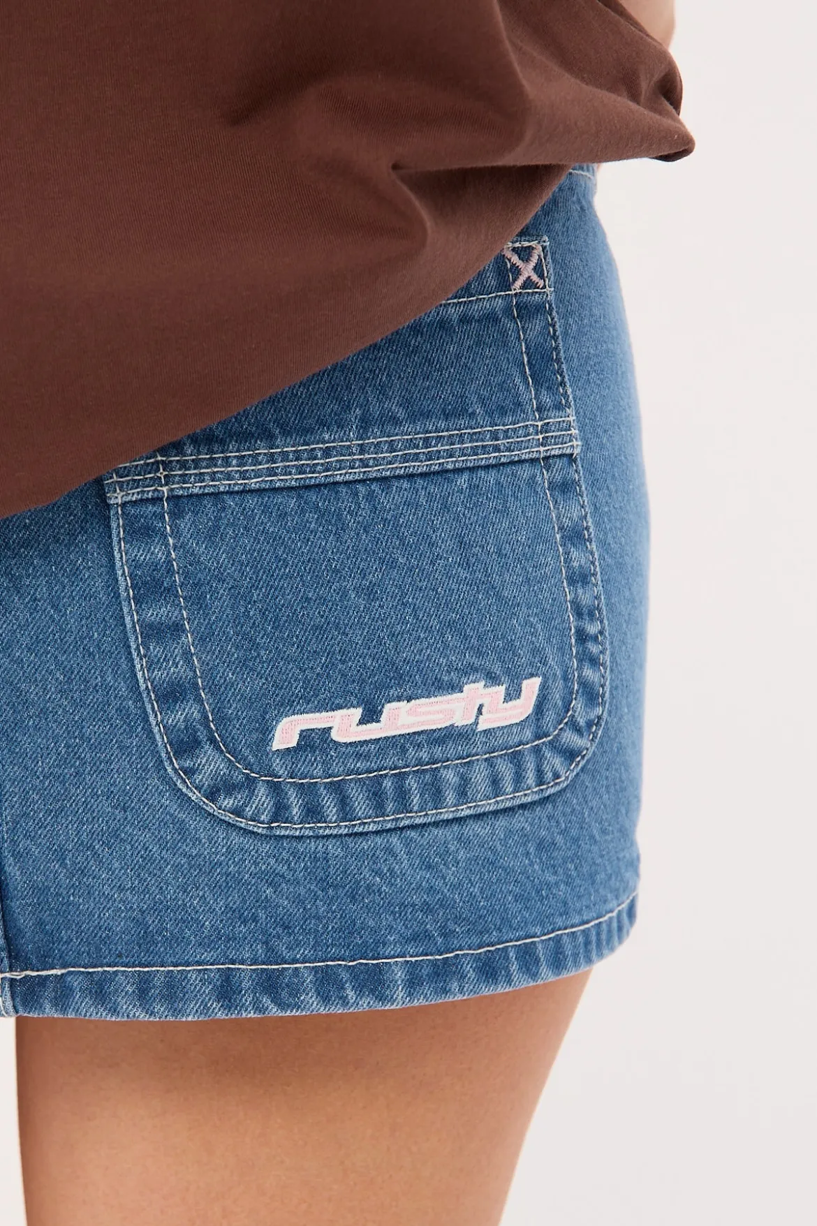 Flip Mommy Low Rise Mini Skirt Middy Blue/Baby Pink