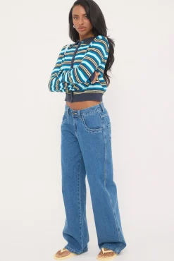 Flip Mommy Low Rise Tapeless Jean Authentic Blue