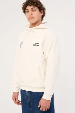 Flora Boxy Hoodie Off White