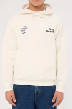 Flora Boxy Hoodie Off White