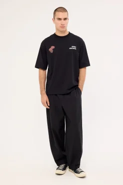 Flora Organic Boxy Tee Black