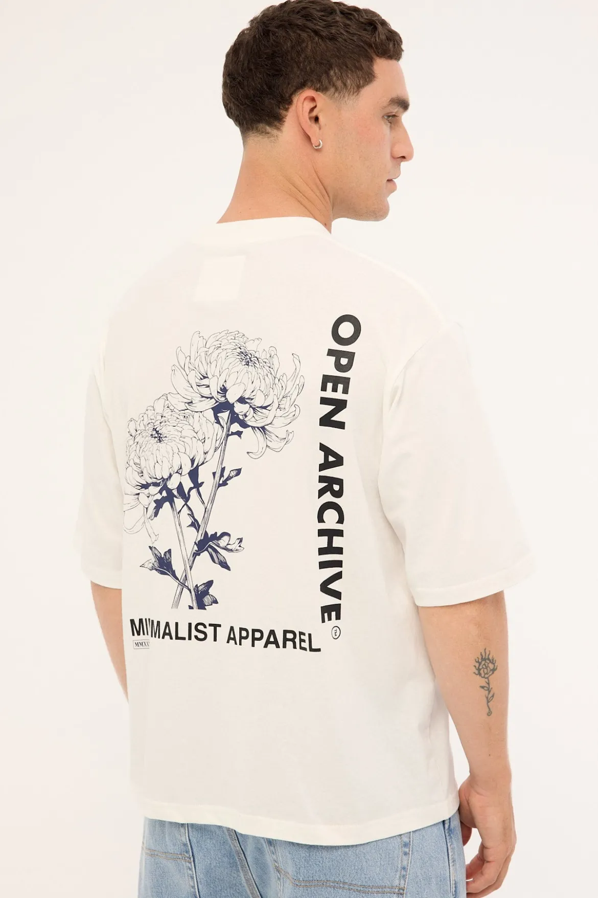 Flora Organic Boxy Tee Off White
