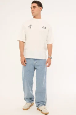 Flora Organic Boxy Tee Off White