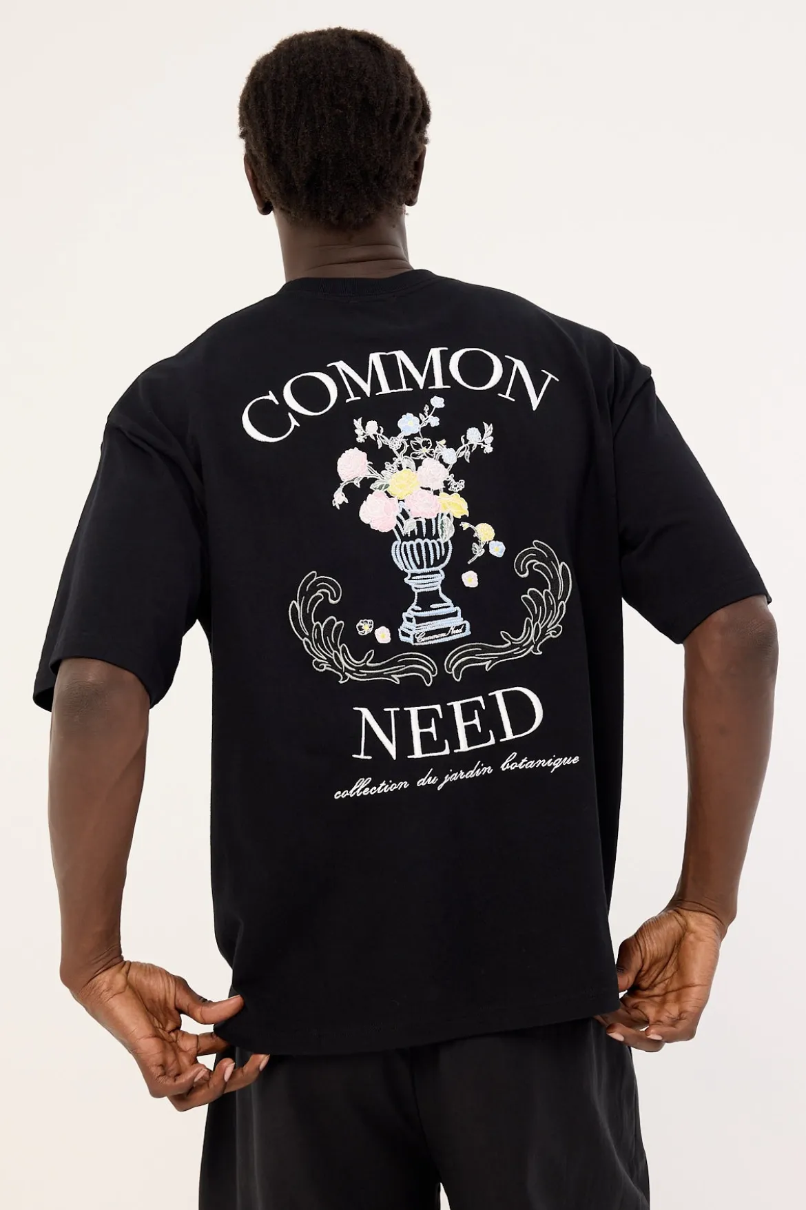 Floralia Heavyweight Easy Tee Black