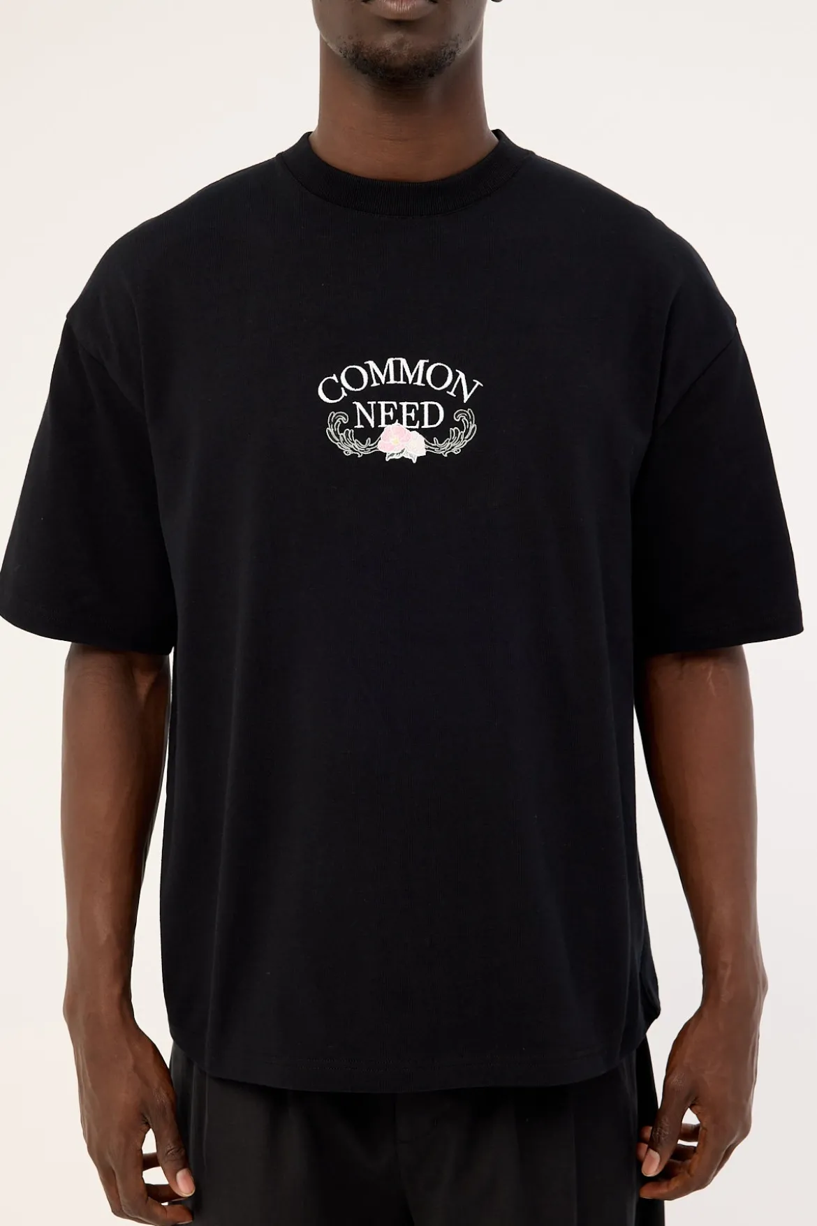 Floralia Heavyweight Easy Tee Black