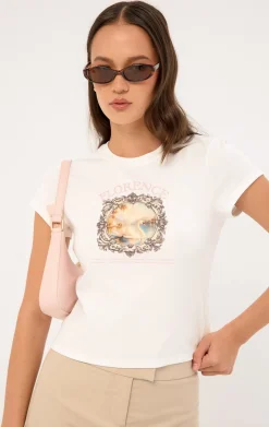 Florence Art Baby Tee White
