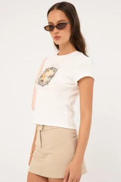 Florence Art Baby Tee White