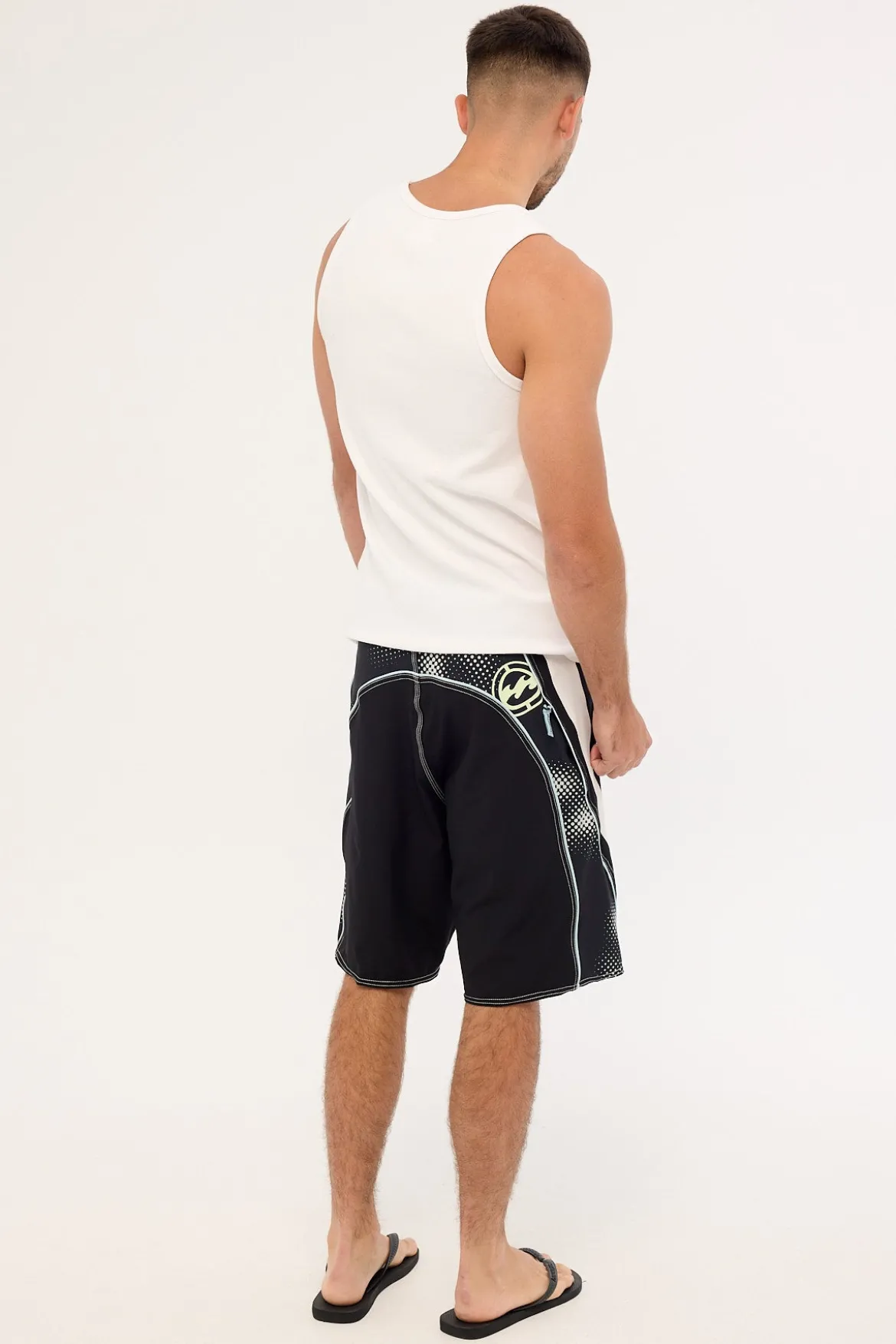 Fluid 2K Pro Boardshort Black/White