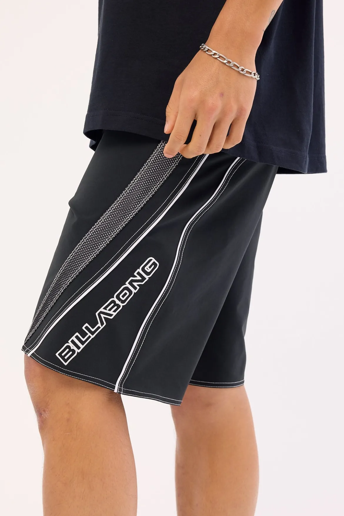Fluid 2K Pro Boardshort Black/White