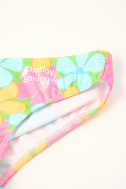 Fluro Flowers Budgy Smuggler Multi