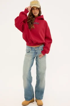 Flying Eye Oversized Hood Red