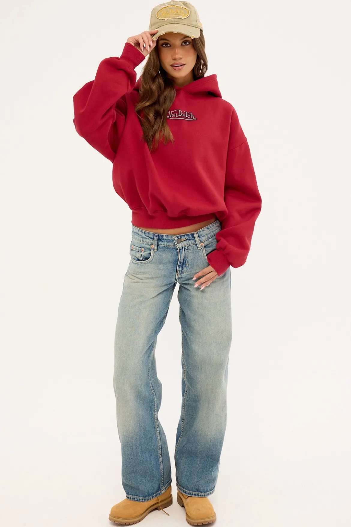Flying Eye Oversized Hood Red