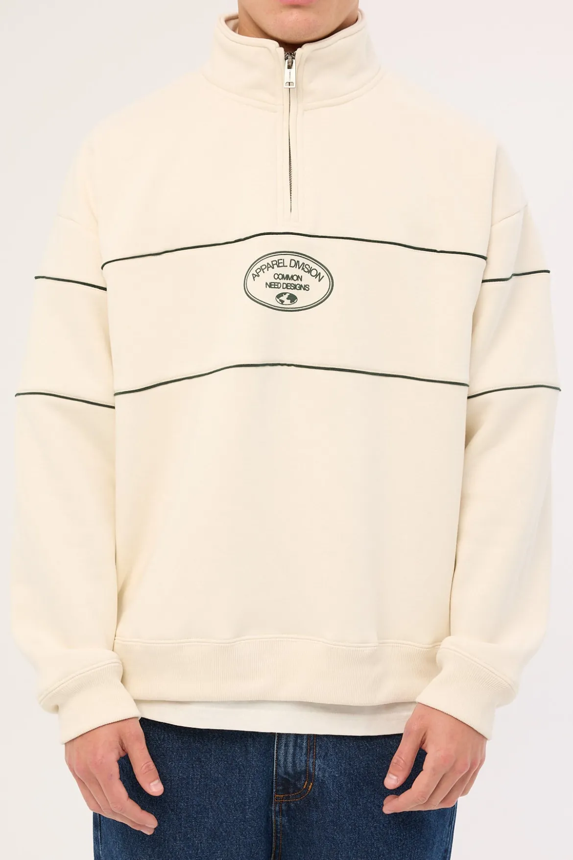 Form Quarter Zip Sweater Ecru