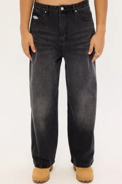 Fracture Behemoth Super Baggy Jean Blasted Washed Black