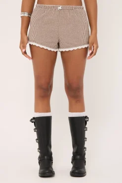 Frankie Bloomer Short Brown Print
