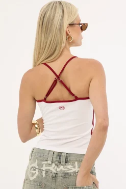 Freo King Fitted Top White