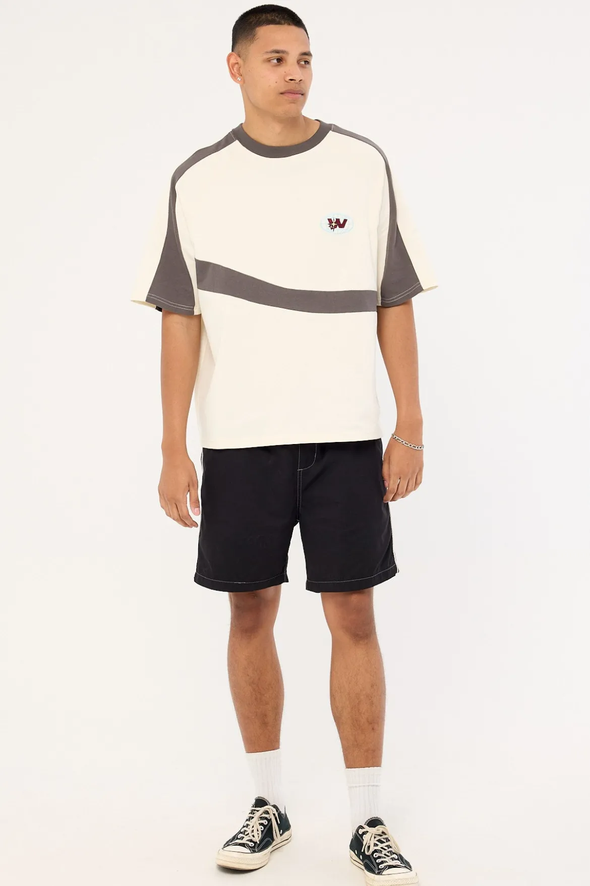Frequency Baggy Nylon Short Black