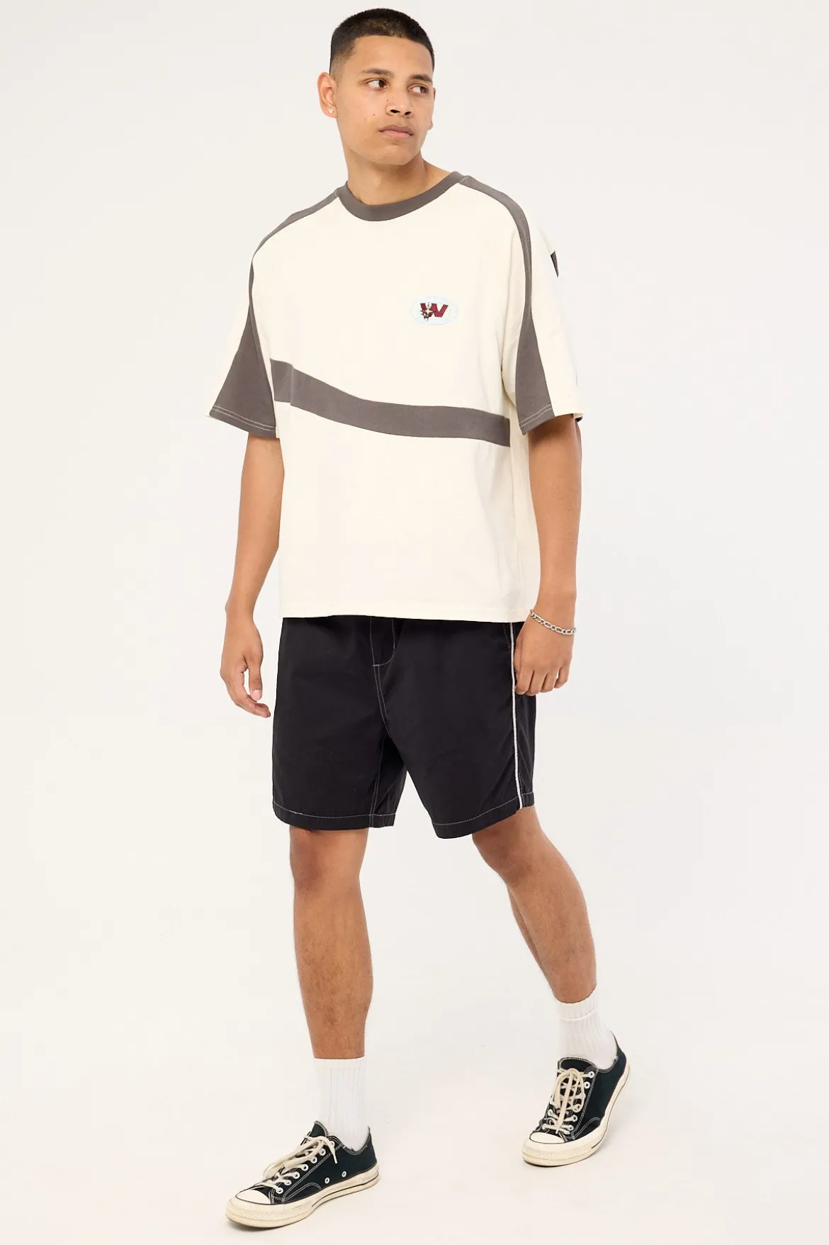 Frequency Baggy Nylon Short Black