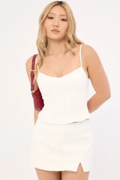 Freya Split Skort White