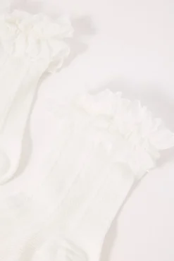 Frilly Sock White