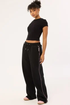 FRNT RNR Wide Leg Sweat Pant Black