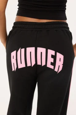 FRNT RNR Wide Leg Sweat Pant Black