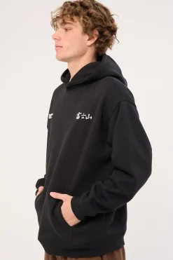 Fuji Boxy Hoodie Black