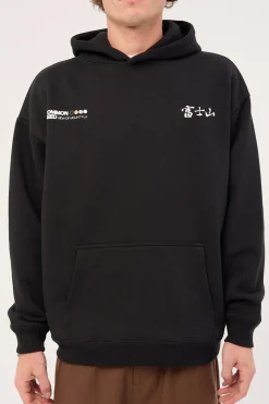 Fuji Boxy Hoodie Black