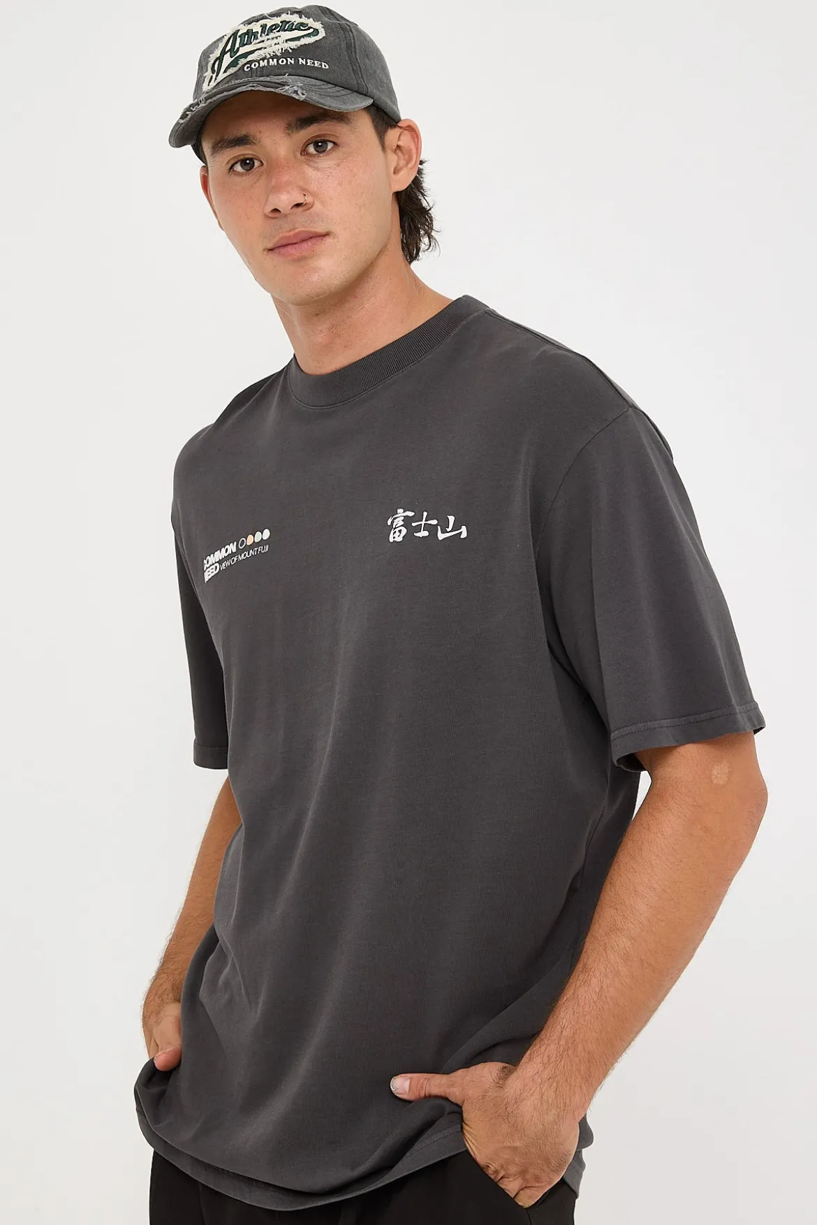 Fuji Heavyweight Boxy Tee Washed Black