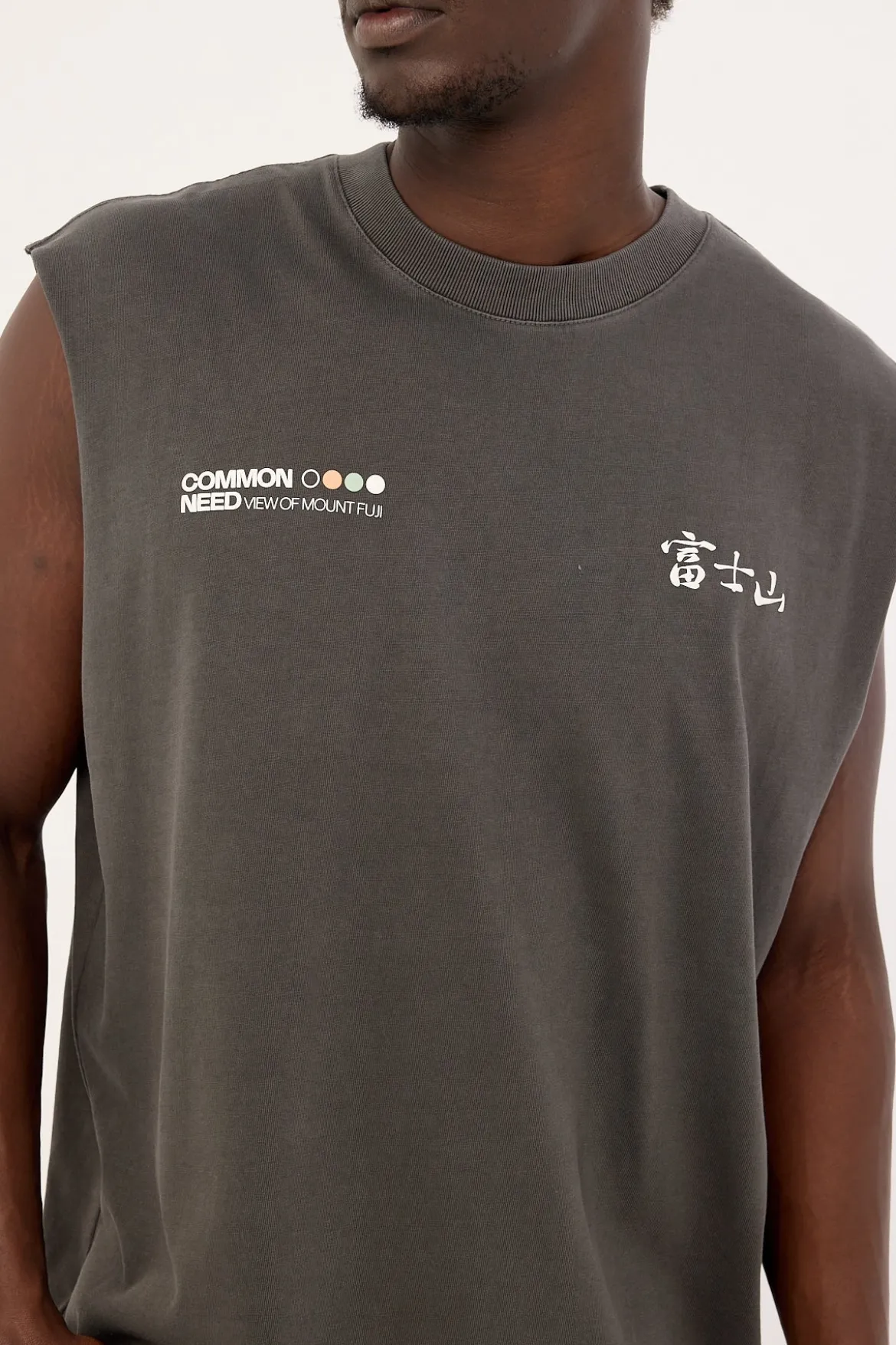 Fuji Muscle Tank Washed Black