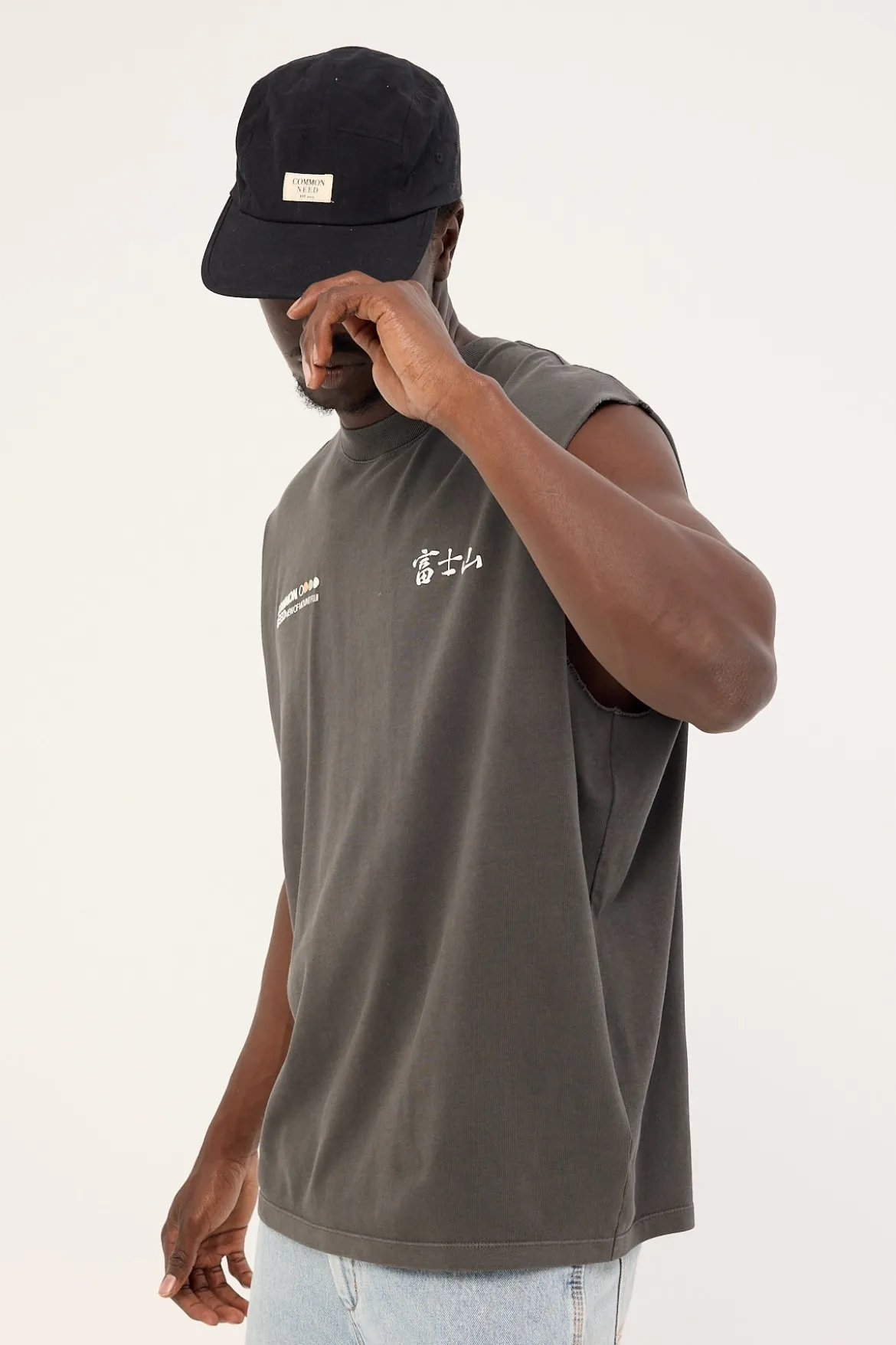 Fuji Muscle Tank Washed Black