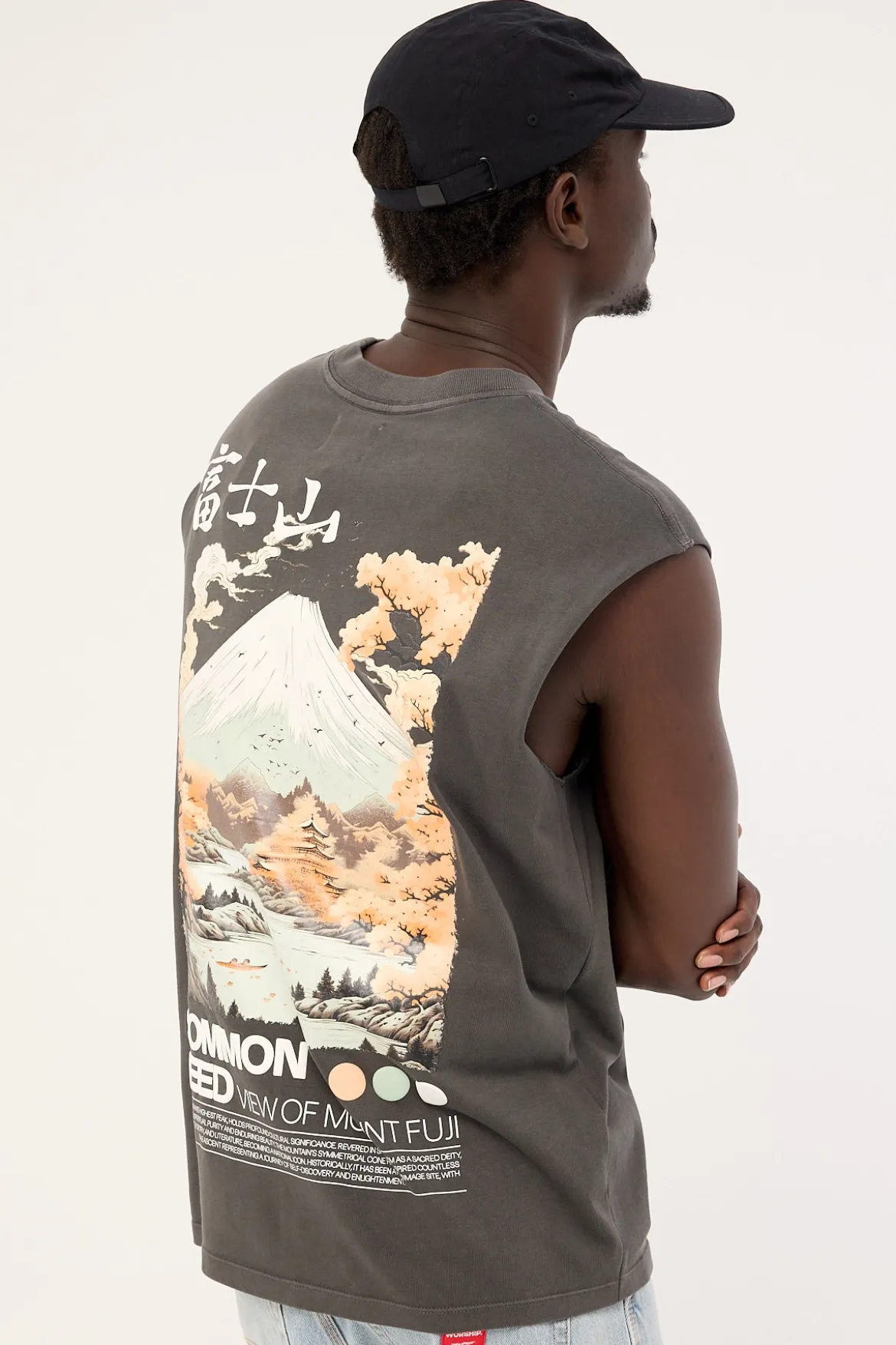 Fuji Muscle Tank Washed Black