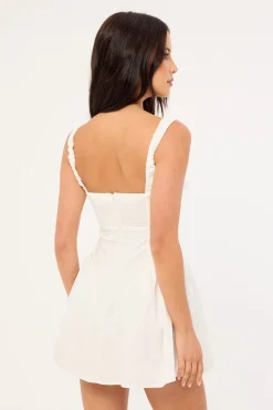 Gabrielle Corset Mini Dress White