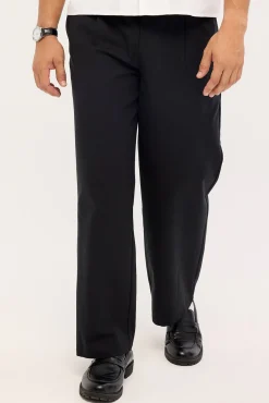 Garrison Pleated Tailored Trouser Black