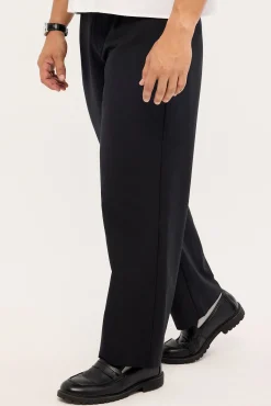 Garrison Pleated Tailored Trouser Black