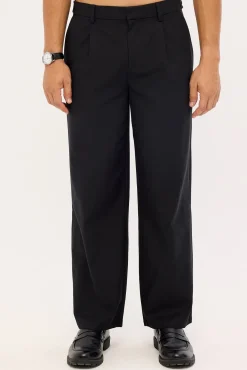 Garrison Pleated Tailored Trouser Black