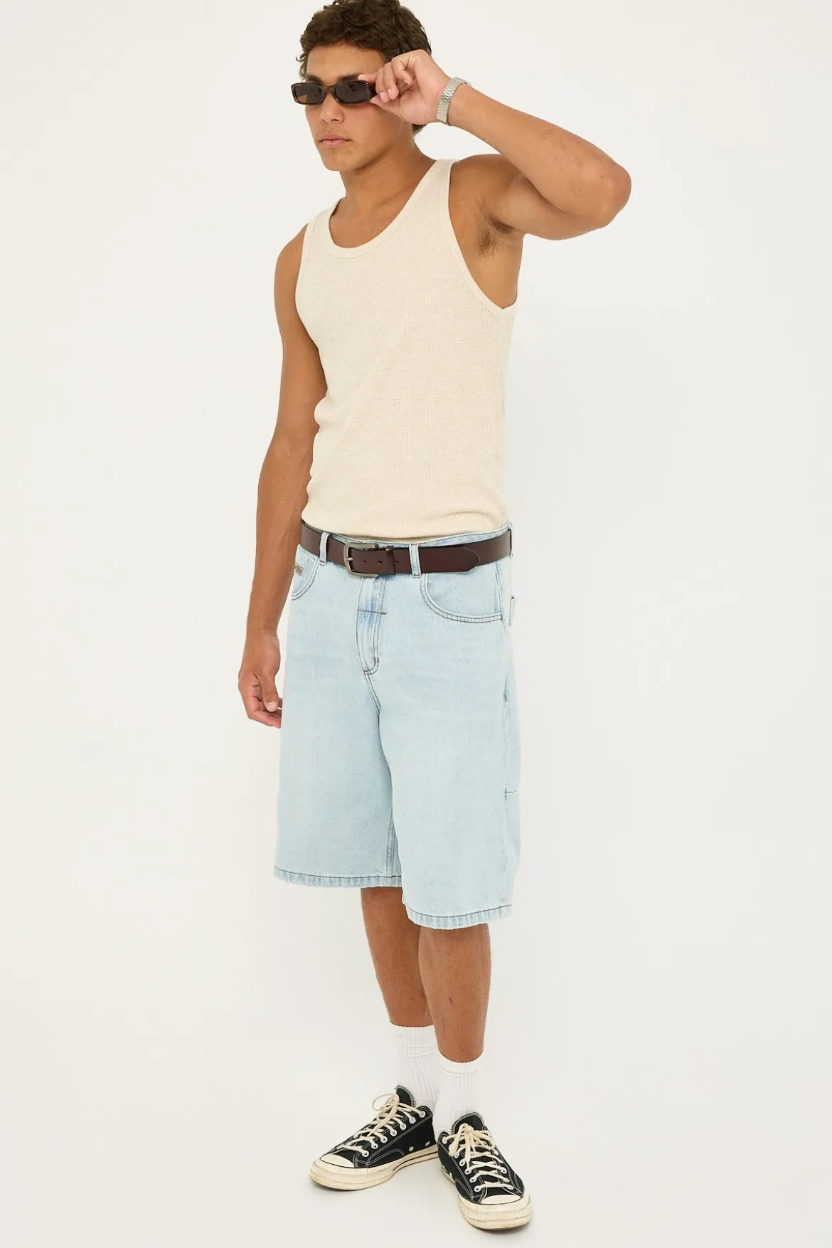 Gazed Big Slacker Denim Short Gazed Blue