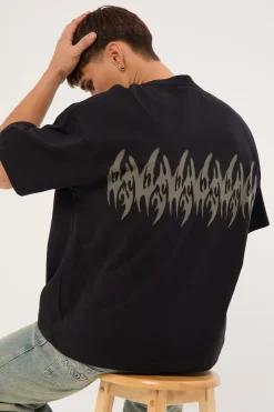 Ghosted Oversize Tee Black