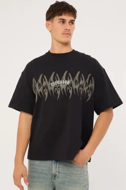 Ghosted Oversize Tee Black